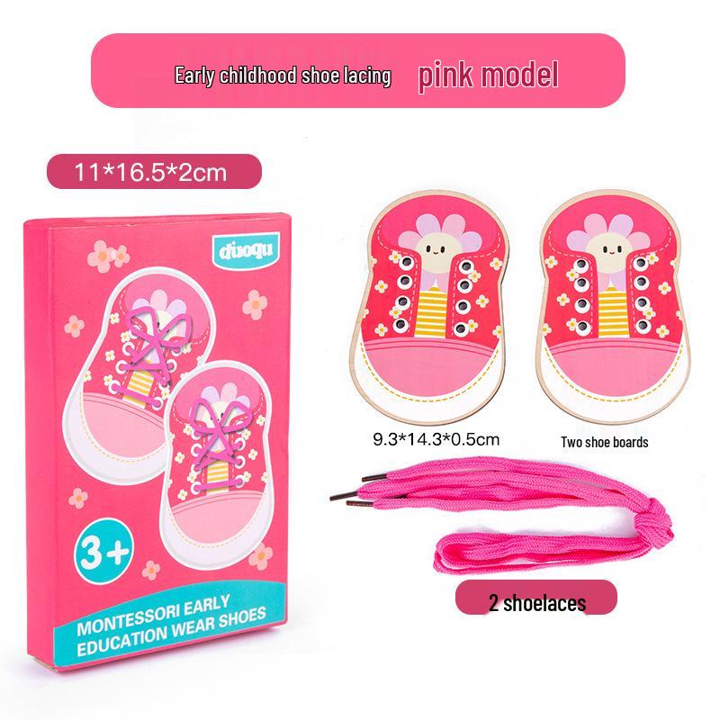 Деревянная игрушка для нанизывания пуговиц для детского сада – Развивает координацию рук и глаз и жизненные навыки