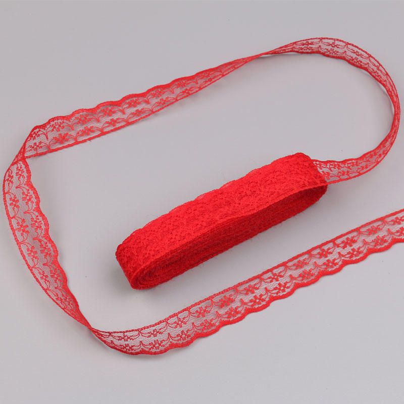 Lace Fabric Ribbon Roll Wide DIY Accessories Embroidered Wedding Party 20mm Water Soluble