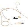 Behringer Omnidirectional Headworn Condenser Microphone Terminal Freely Adjustable Frame Ear Hooks That Cause Less Damage To the Ears BO440 Beige