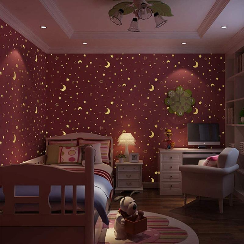 Luminous Wall Stickers Plastic Dinosaur Star Pattern Student Dorm Household DIY Decoration for Kid Bedroom Living Room Decor TMZ