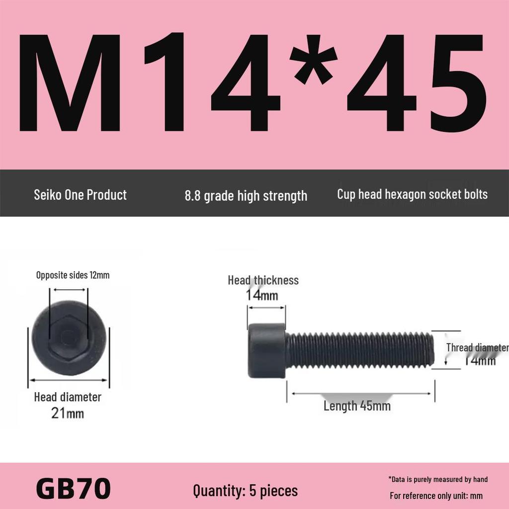 8.8 High-Strength Socket Head Cap Screw Bolt (M4-M16)