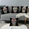 New Day of The Dead Skull Pillow Cover Skull Decoration Sofa Bedroom Pillow Cover Bedside Backrest