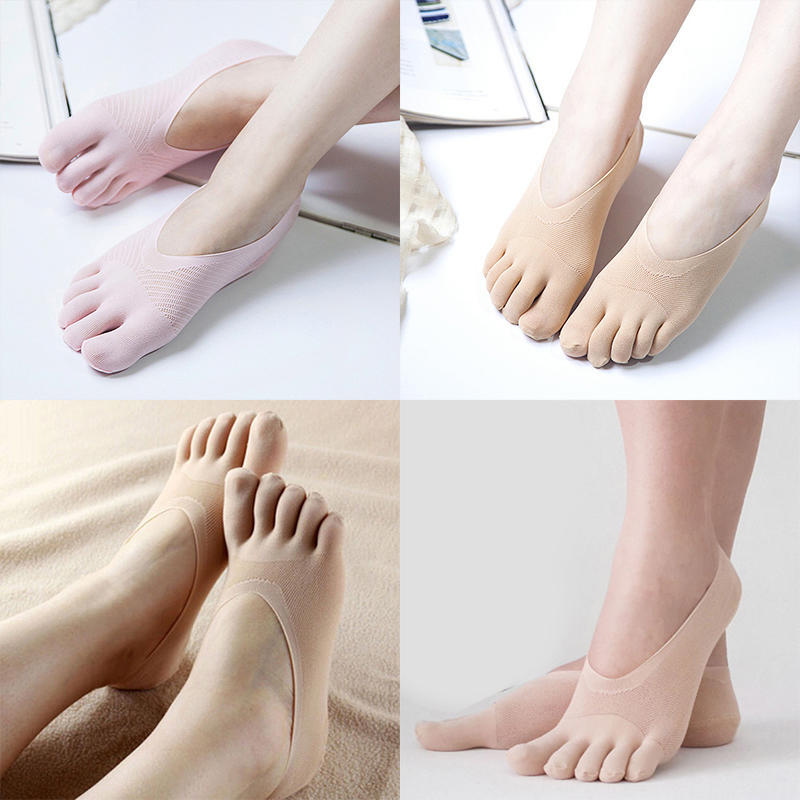 Модные женские кружевные противоскользящие невидимые носки из смеси хлопка с низким вырезом до щиколотки