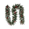 With Berry and Pine-cone Christmas Garland Simulated Artificial Rattan  Stair Handrail