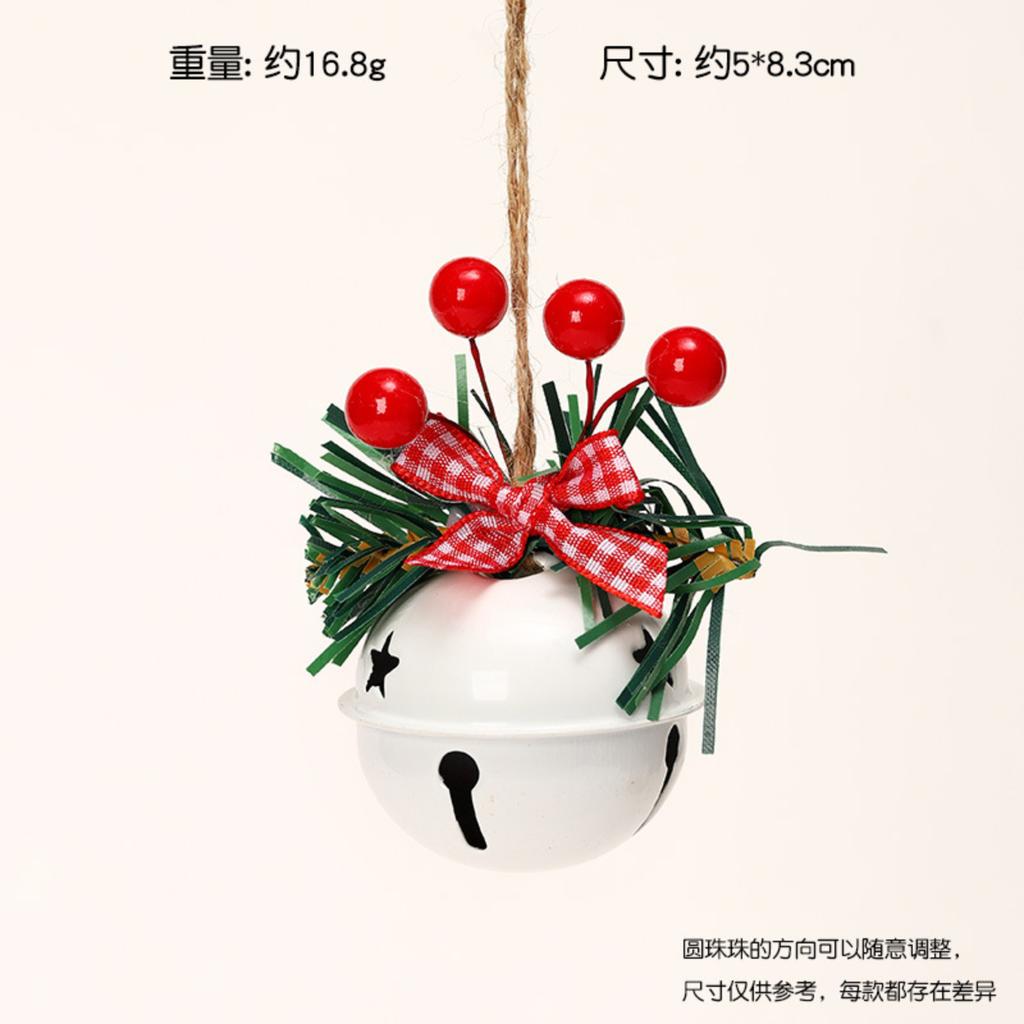 Рождественские кованые железные колокольчики, украшения для рождественской елки, аксессуары для DIY, реквизит, украшения для окон