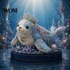Sea Animal Supplies Kit DIY Patchwork Doll Kit, Handmade Gnome Sewing Set Cloth for Home Decor, Fabric Cartoon Dragon Crafts Beginner Decorative