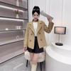 Stylish and Cozy Double-breasted Fleece Coat, Short Tweed Coat for Women In Autumn and Winter