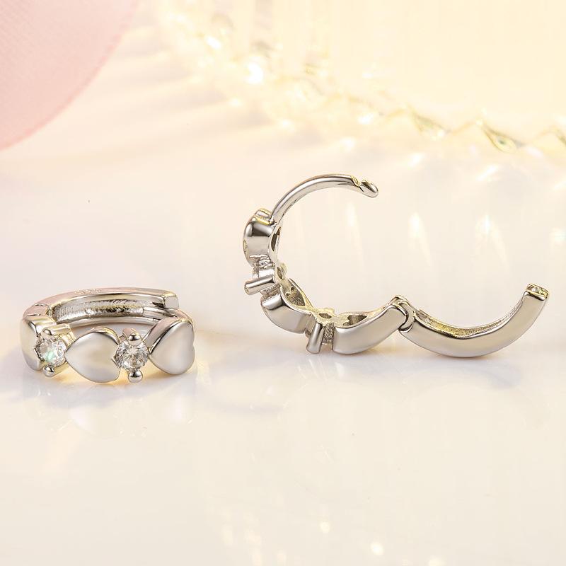 Temperament, Personality, Heart Ear, Heart-shaped Earrings