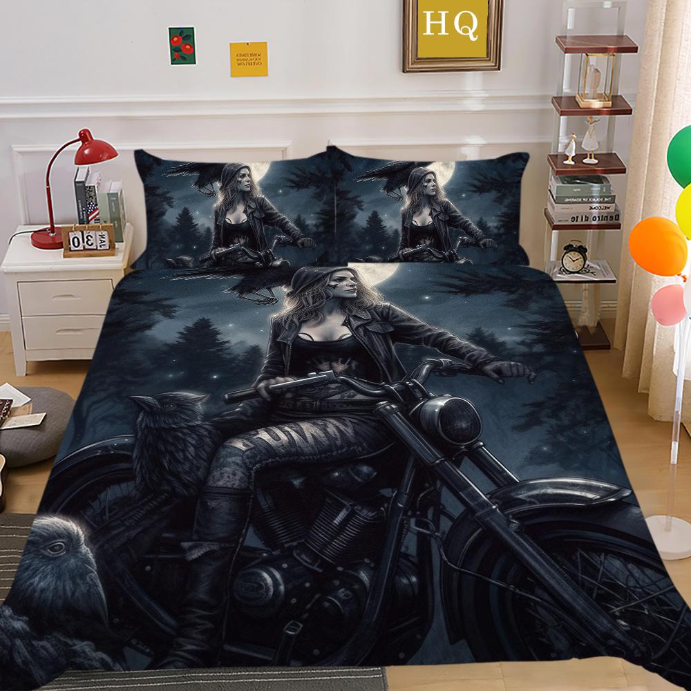 Комплект пододеяльника Beauty с принтом черепа, полный размер, микрофибра, покрывала, наволочка высокого качества, роскошные комплекты постельного белья