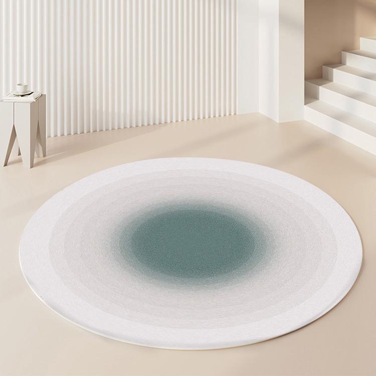 Light Luxury Carpets for Living Room Fluffy Soft Lounge Rug Thick Gradient Round Carpet Nordic Style Bedroom Decor Non-slip Mat