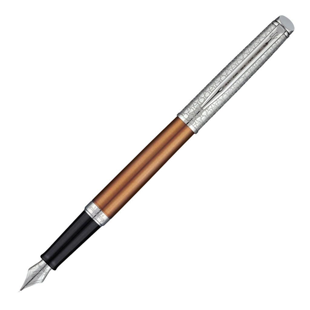 Waterman Metropolitan Private Collection Бронзовый Сатин CT Перьевая Ручка Тонкое Перо Официально Импортированная, Перо F, 1971691AS, Двойного Назначения,