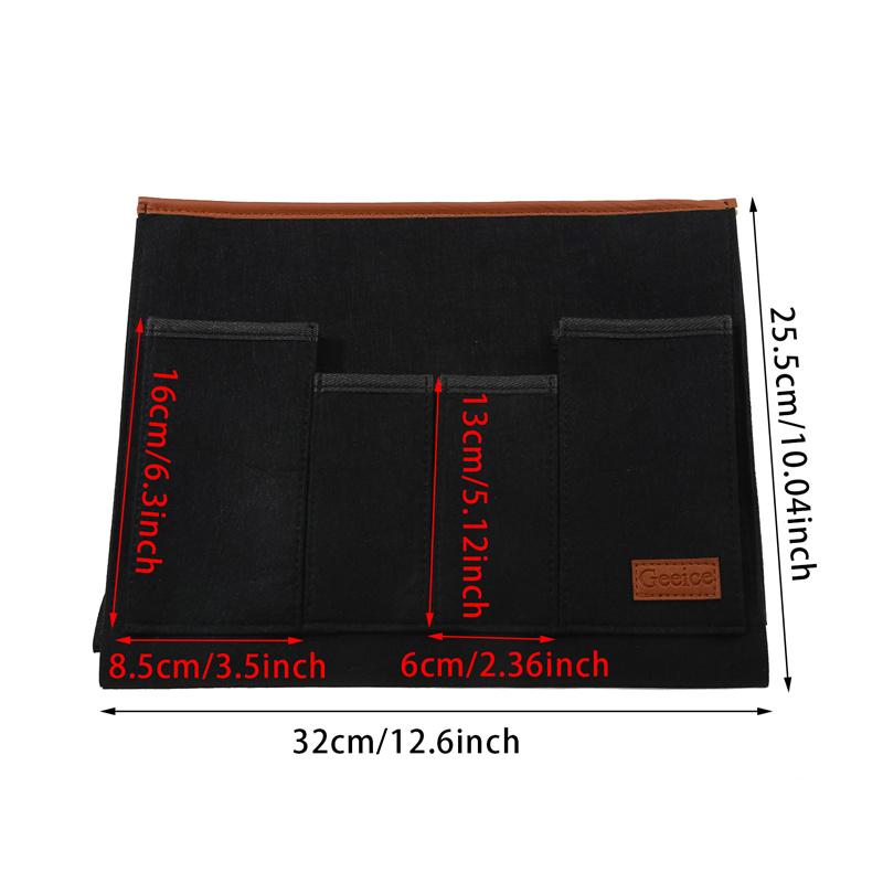 Household Armchair Felt Couch Recliner Armrest Organizer for Magazine Tablet Cell Phone Remote Control Hanging Storage Bag