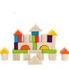 Children's Wooden 30 Colored Wooden Box Building Blocks Shape Cognitive Early Education Educational Toy