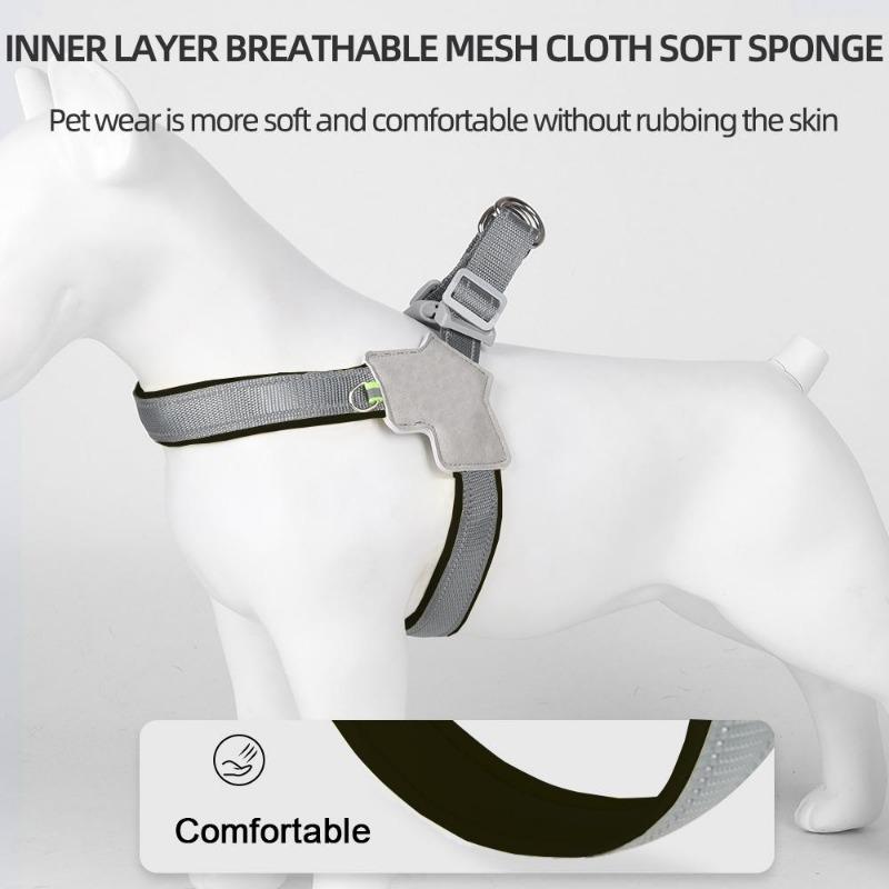Dog Harness Reflective Breathable Pet Vest Harnesses For Small Dogs No Pull Outdoor Hiking Puppy Cats Chest Strap Chihuahua Yorkshire Supplies