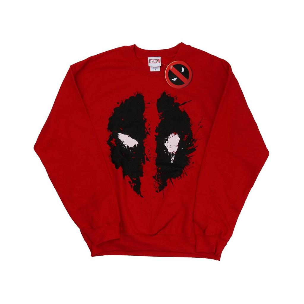 Marvel Mens Deadpool Splat Face Sweatshirt