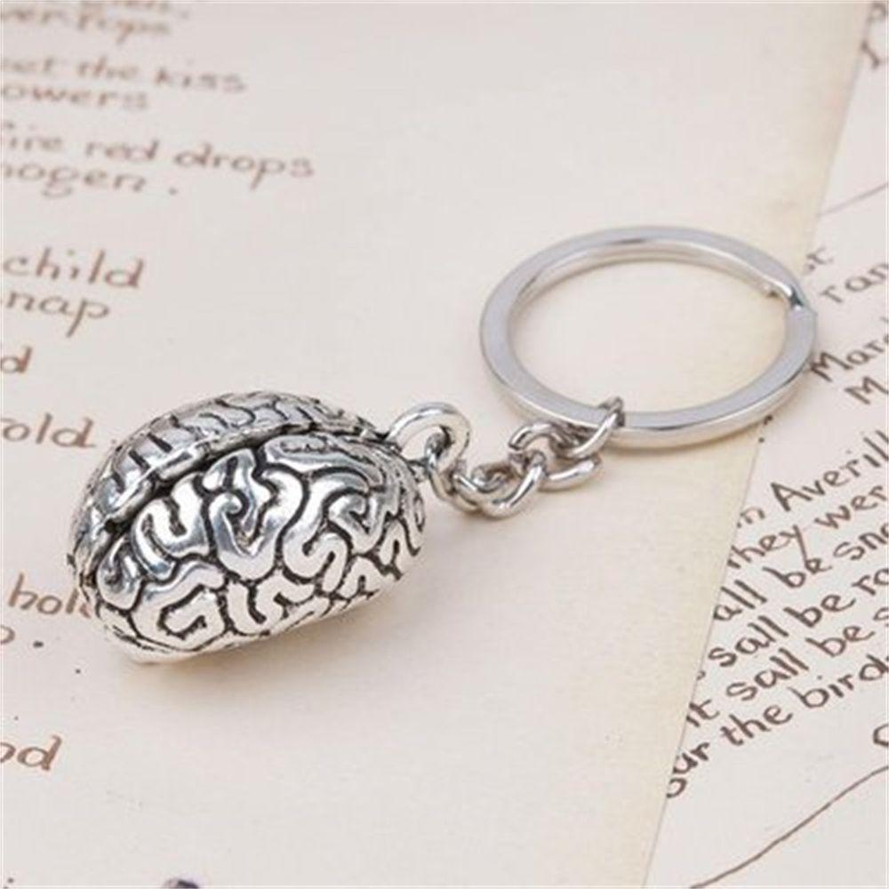 Jewelry Bag Pendant Car Keyrings Brain Key Holder Bag Hanger Human Cerebrum Keyring 3D Keychain