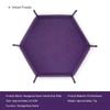 1pc Hexagonal Dice Tray and Miscellaneous Storage Box Board Game Dice Tray Accessories Leather Dice Tower Rolling Tray Set Tray