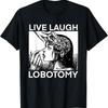 НОВЫЙ Футболка Live Laugh Lobotomy Spade Ink - СДЕЛАНО В США