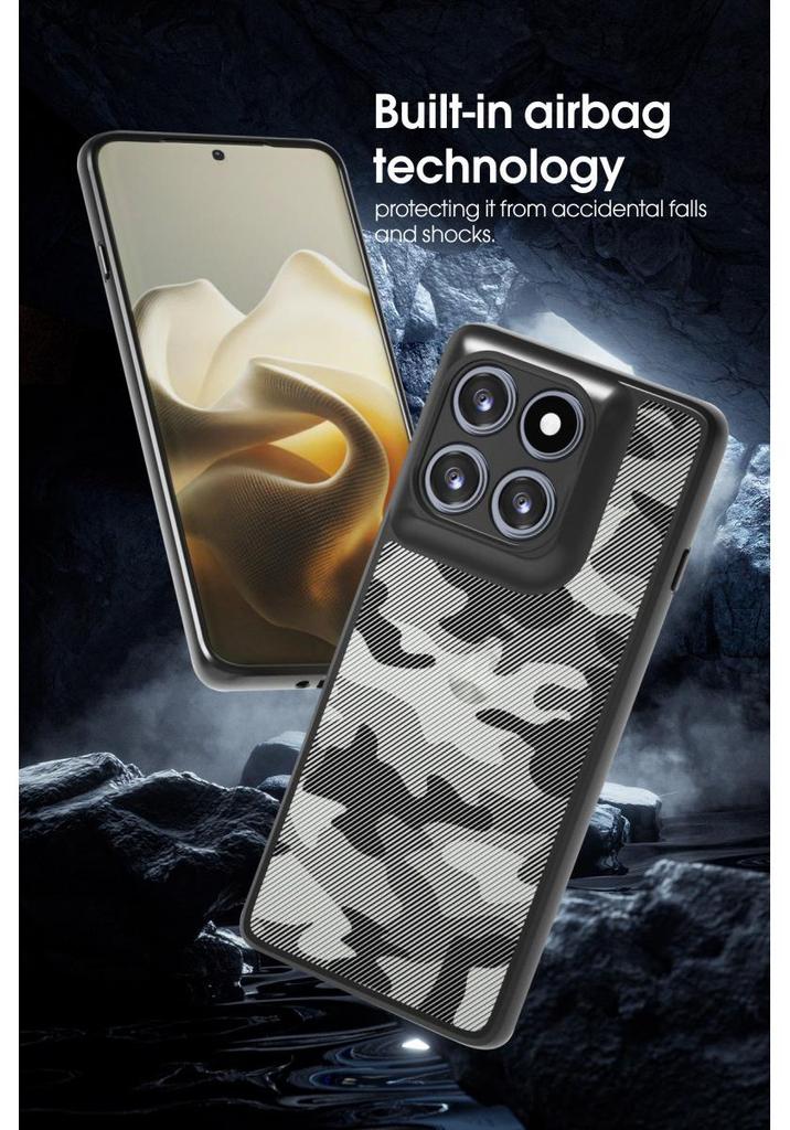 Прочный чехол Motorola Edge 60 Pro Camo с ремешком
