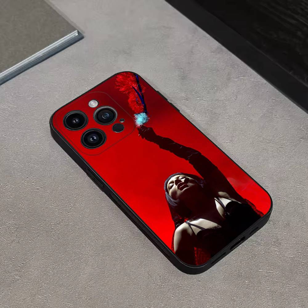 Чехол для телефона L-LADY GAGA MAYHEM Силиконовый Черный Мягкий Для iPhone 17,16,15,14,13,12,11,Pro,Max,Plus,E,SE4,Air,Mini