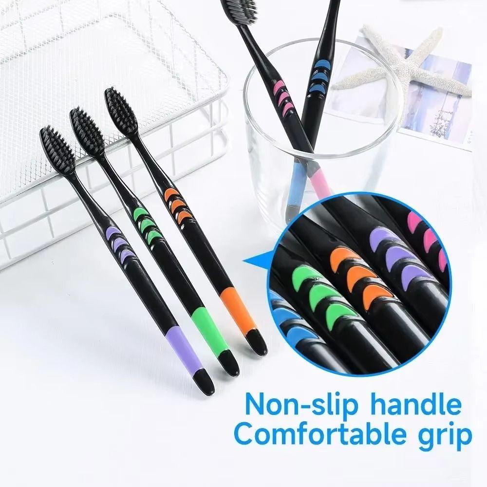 10PCS Antibacterial Family Pack Toothbrush Soft Bristle Toothbrushes Oral Cleaning Tools