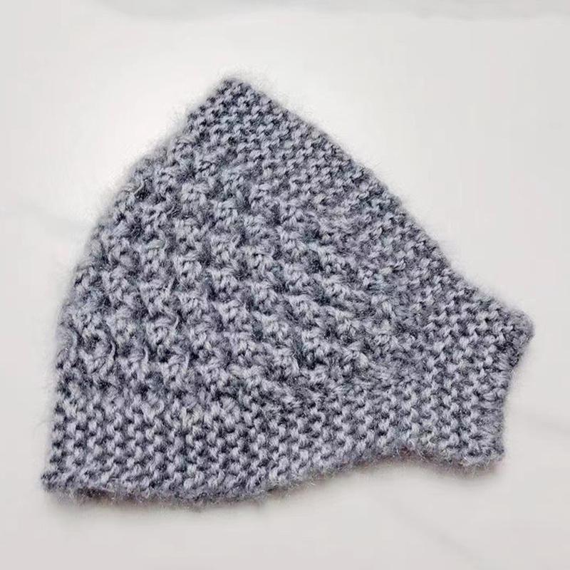 Осень Зима Теплая Вязаная Повязка на Голову Однотонные Эластичные Резинки для Волос для Женщин Девушек Ветрозащитные Резинки для Волос Шарф Головной Убор