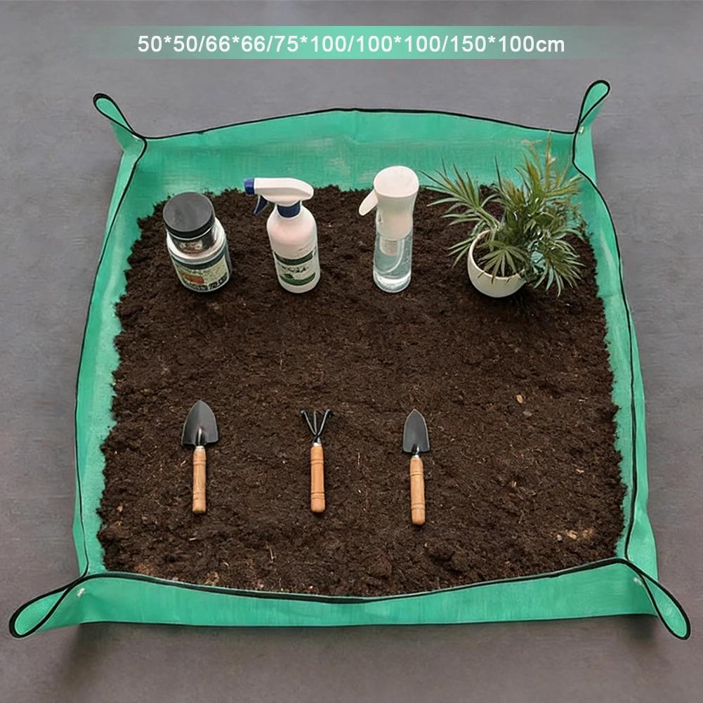 Multi Size Big Regeneration Mat Gardening Floor Mat Waterproof Changing Soil Transplant Flower Pot Mat Gardening Potting Pad