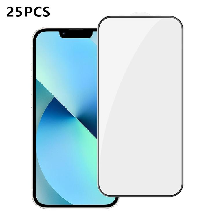 25pcs High-Aluminum HD Tempered Glass Film For iPhone 14 Pro Max, Full-Coverage Screen-Printed Anti-Fingerprint Screen Protector