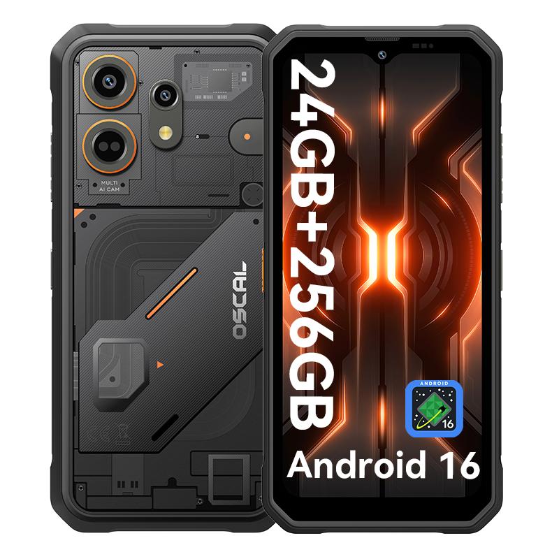 Oscal MARINE 3 Android 16 Смартфон 8 ГБ+256 ГБ MediaTek Helio G81 Защищенный Телефон Мобильный