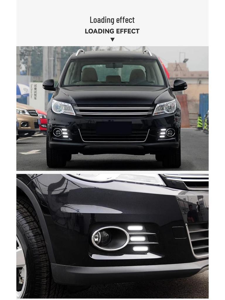 Дневные ходовые огни для Volkswagen Tiguan моделей 2010-2012