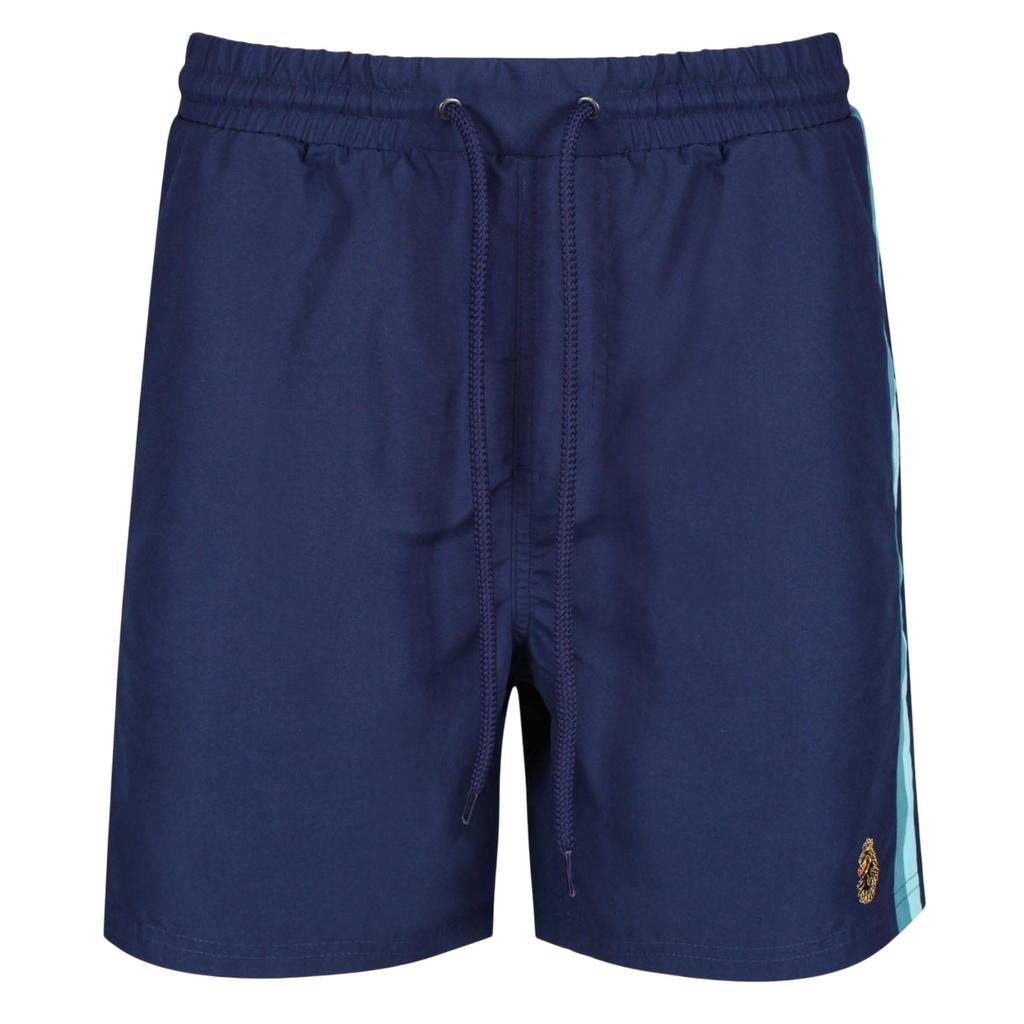 Luke 1977 Mens Cabo San Contrast Panel Swim Shorts