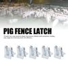 5pcs Galvanized Steel Plate Pet Cage Suspended Water Dispenser Fence Latch  Pig Farrowing Bed