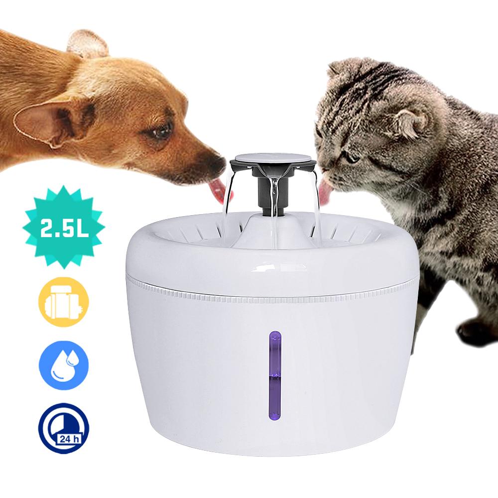 Automatic Cat Water Dispenser Bowl Pet Dog Cat Mute Automatic Water Dispenser Electric USB