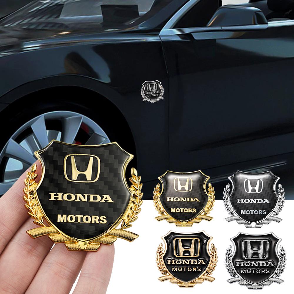 APK1 2Pcs Car Metal Eagle Badge Stickers Decorative Accessories For Honda Civic FIT Accord Prelude CRV 5th City CRZ CRX Jazz HRV