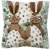 Пасхальная милая наволочка с рисунком кролика Праздничное украшение для спальни и гостиной Полиэстеровая наволочка Нордический домашний декор Наволочка