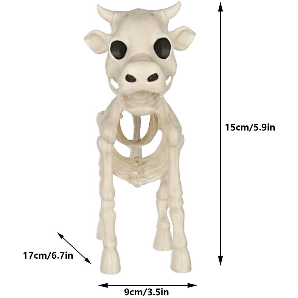 Cow Skeleton Halloween Decoration Cow Skull Prop for Halloween Home Decoration