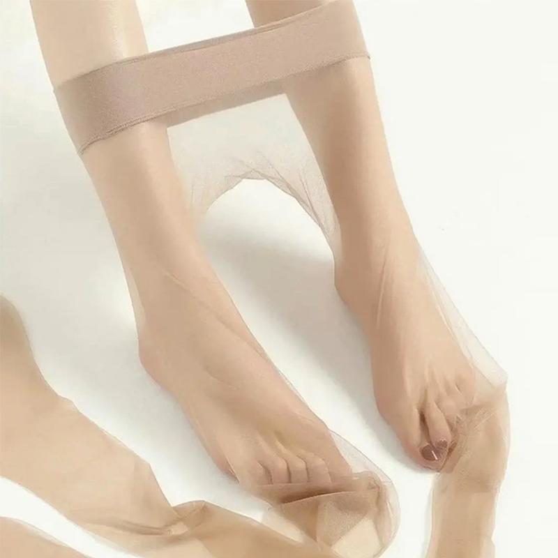 Женские прозрачные чулки, ультратонкие нейлоновые колготки 0D, бесшовные колготки, прозрачные чулки