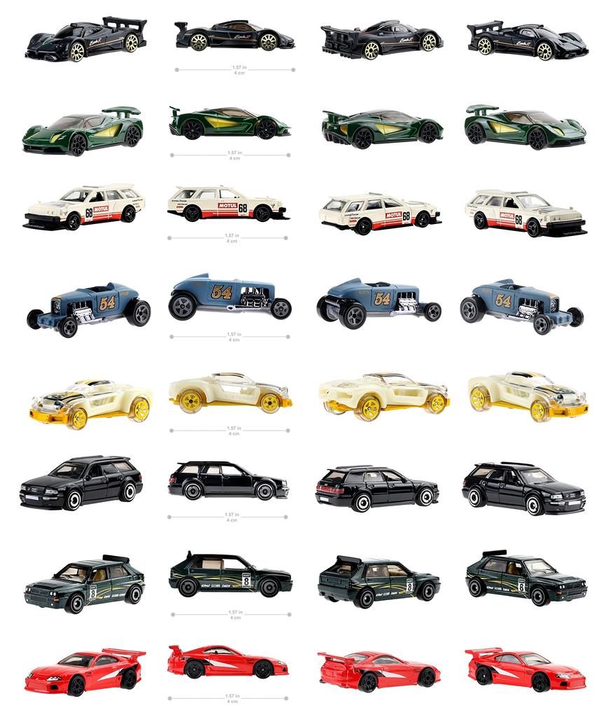 Hot Wheels Basic Car N Assortment мини-машины, проданные в годах и [36 коробок] [3 вверху] 98HN-C4982 1/64