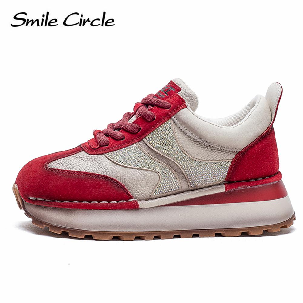 Женские кроссовки из натуральной кожи с бриллиантами на плоской подошве, модные повседневные туфли с низким верхом