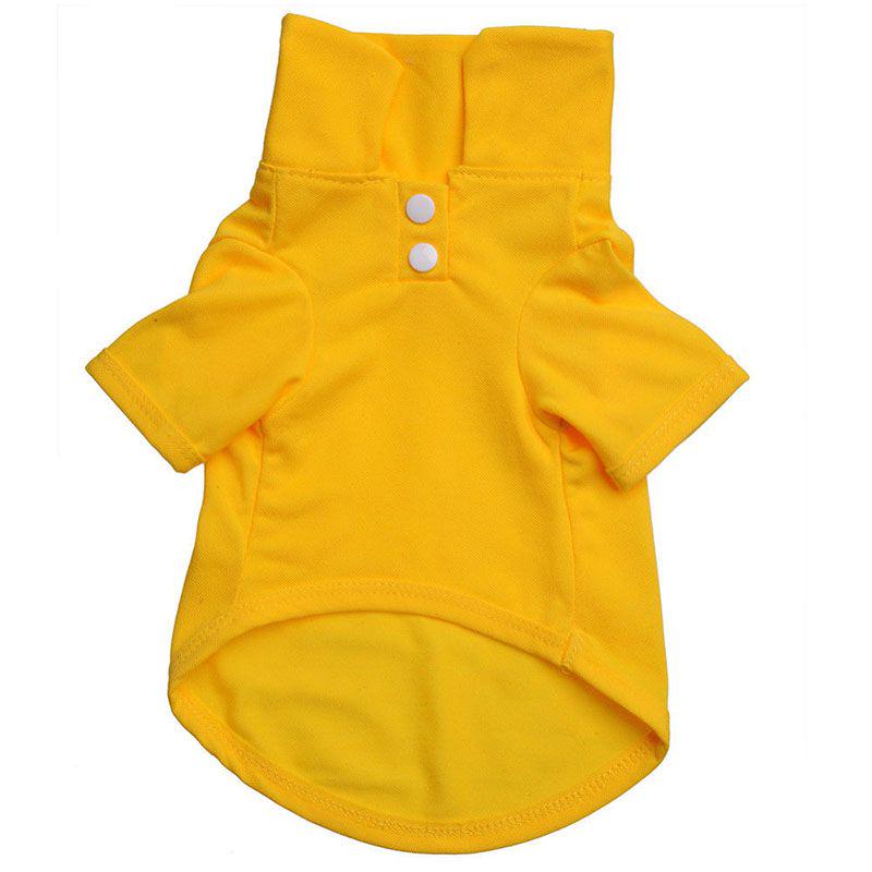 Модная очаровательная футболка-поло для питомца на лето, ярких цветов для собак и кошек