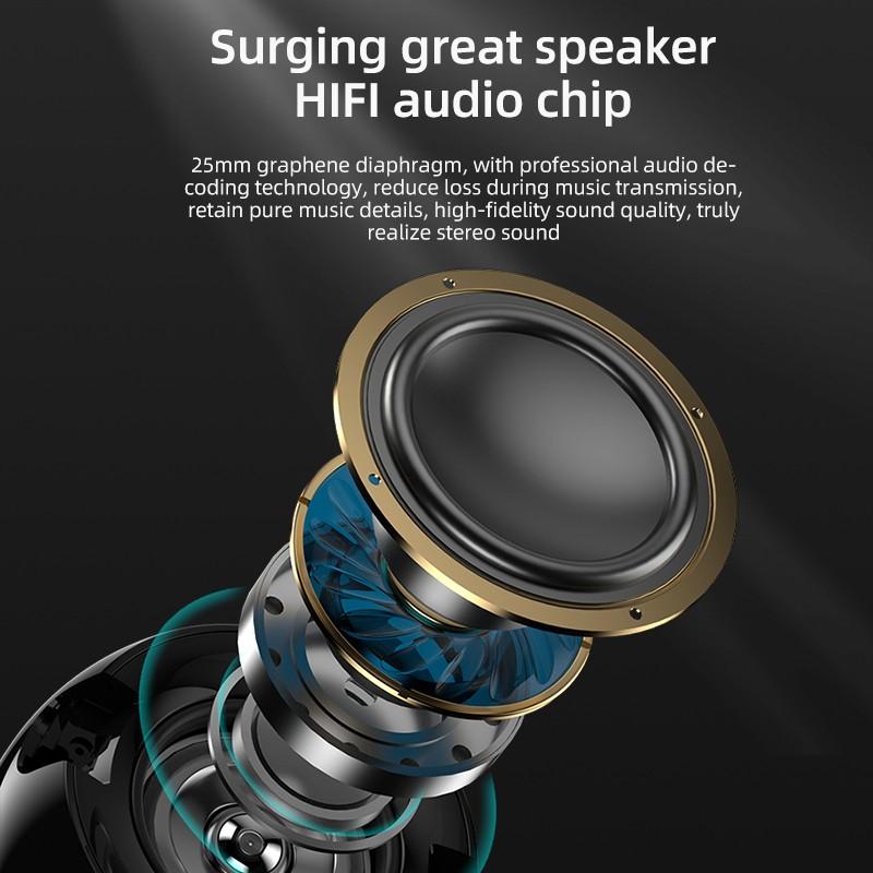 Портативный милый маленький дьявол AI умный Bluetooth-динамик 3D стерео сабвуфер мини светодиодные цифровые часы будильник водонепроницаемая музыкальная шкатулка HIFI