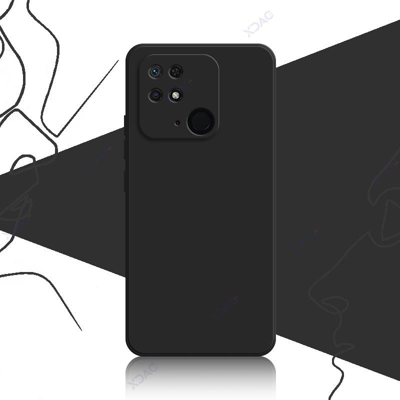 Чехлы для мобильных телефонов Xiaomi POCO C40 POCOC40 360 Мягкий роскошный квадратный жидкий силиконовый чехол на заднюю панель водонепроницаемые сумки Coque
