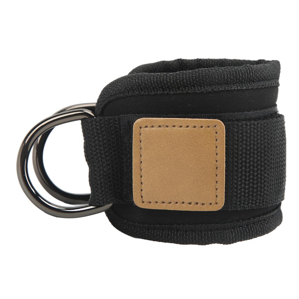Fitness Ankle Buckle Leg Strength Trainer with Double D Rings and Rubber Straps for Men and Women