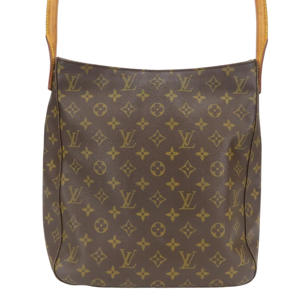 Used LOUIS VUITTON Shoulder Bag Looping GM M51145 Monogram/Nume leather Brown one belt