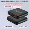Разветвитель USB C на HDMI для двойного монитора с поддержкой PD100 Вт Power Delivery, поддержка SST Display, совместимость с 3D, для рабочих станций