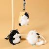 Chubby Design Cat Plush Pendant Soft Material Plush Cat Keychain Cat Plush Keychain  Backpack Decor