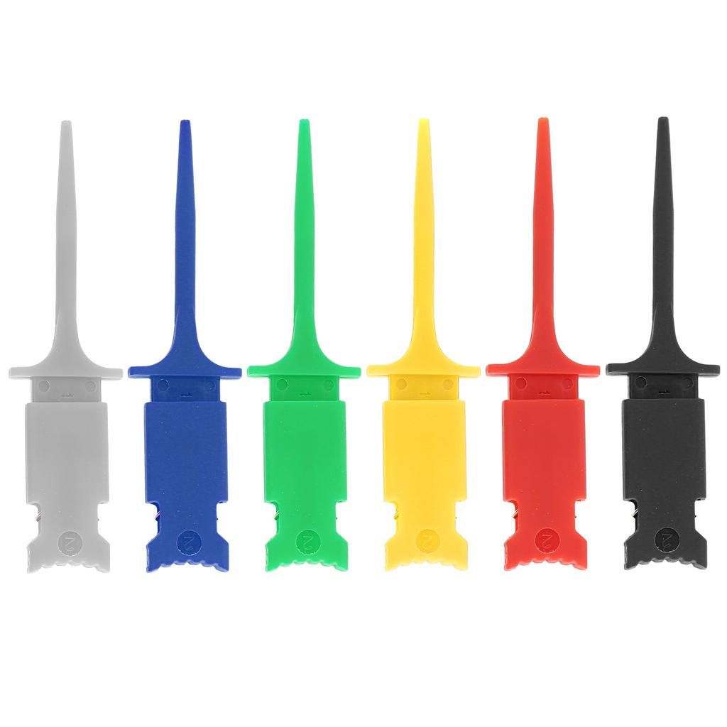 6 шт. Тестовый крючок Мини IC Тестовый зажим Набор PA Несколько цветов для ремонта и обслуживания