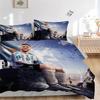 Argentina'S Messi Celebration Print 3Pcs Bedding Setduvet Cover With 2 Bedropillowcase Home Birthday Gift