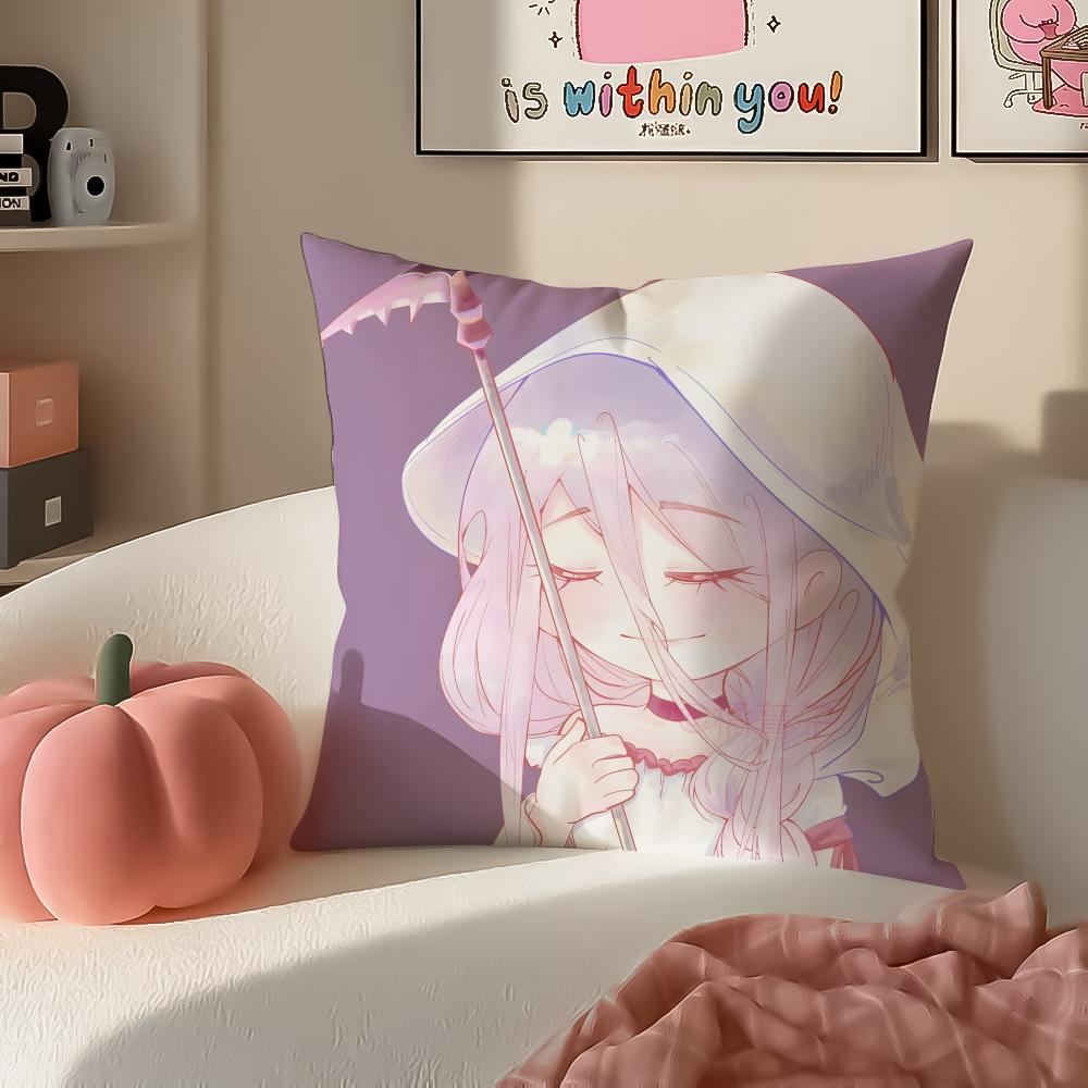 Anime SSo Im a Spider So What Cushion Cover Pillowcase Short Plush Invisible zipper Room Sofa Cushion Cover