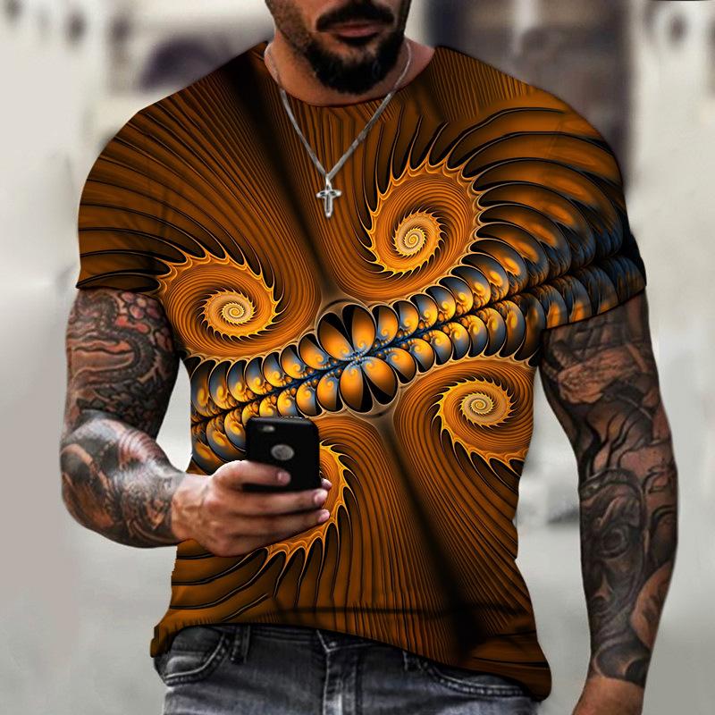 3D цифровая печать Faucet Series Printed Summer Casual Round Neck Youth Football